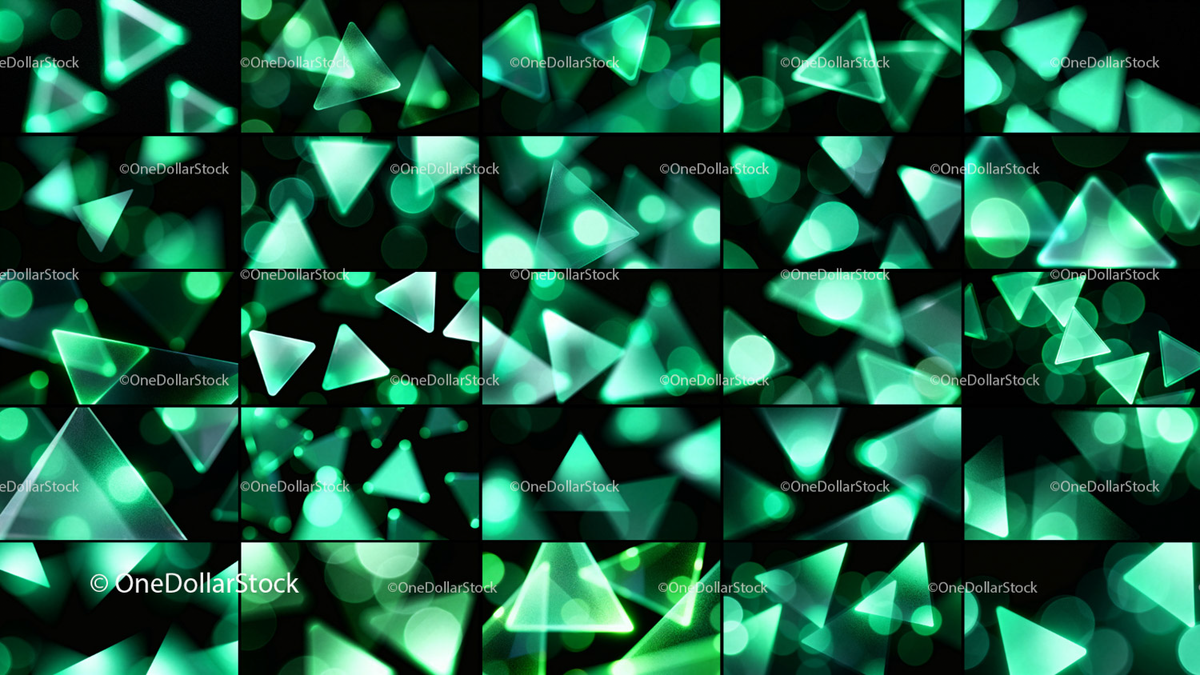 Green Polygons Photo Overlays preview 5