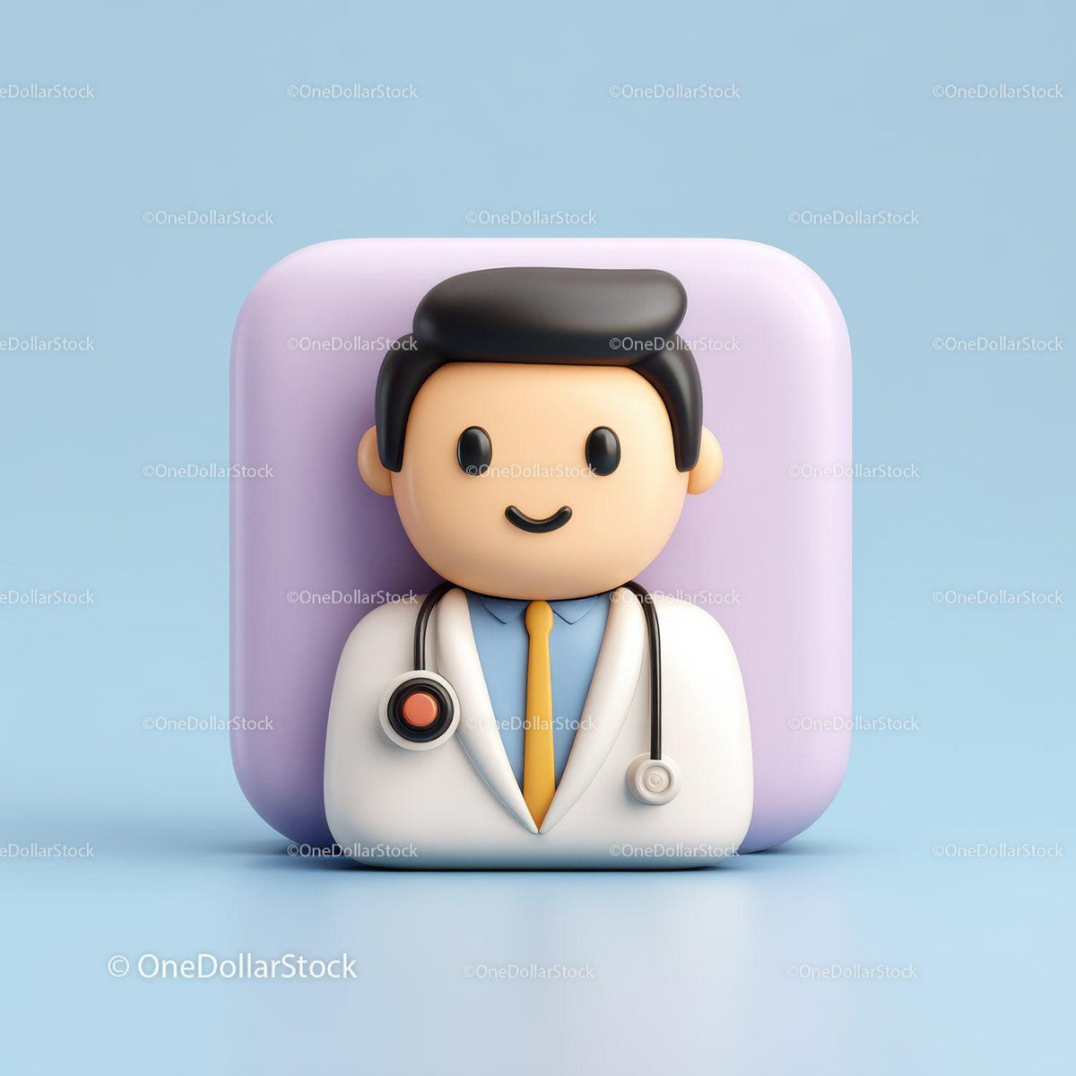 Friendly Doctor Figurine with Stethoscope for Healthcare Professionals Stock Photo Bundle preview 13
