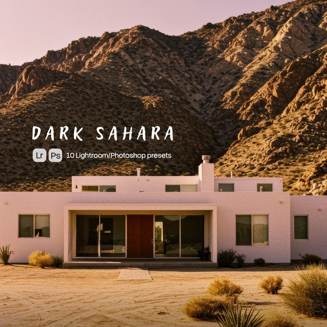 Dark Sahara Lightroom presets cover preview