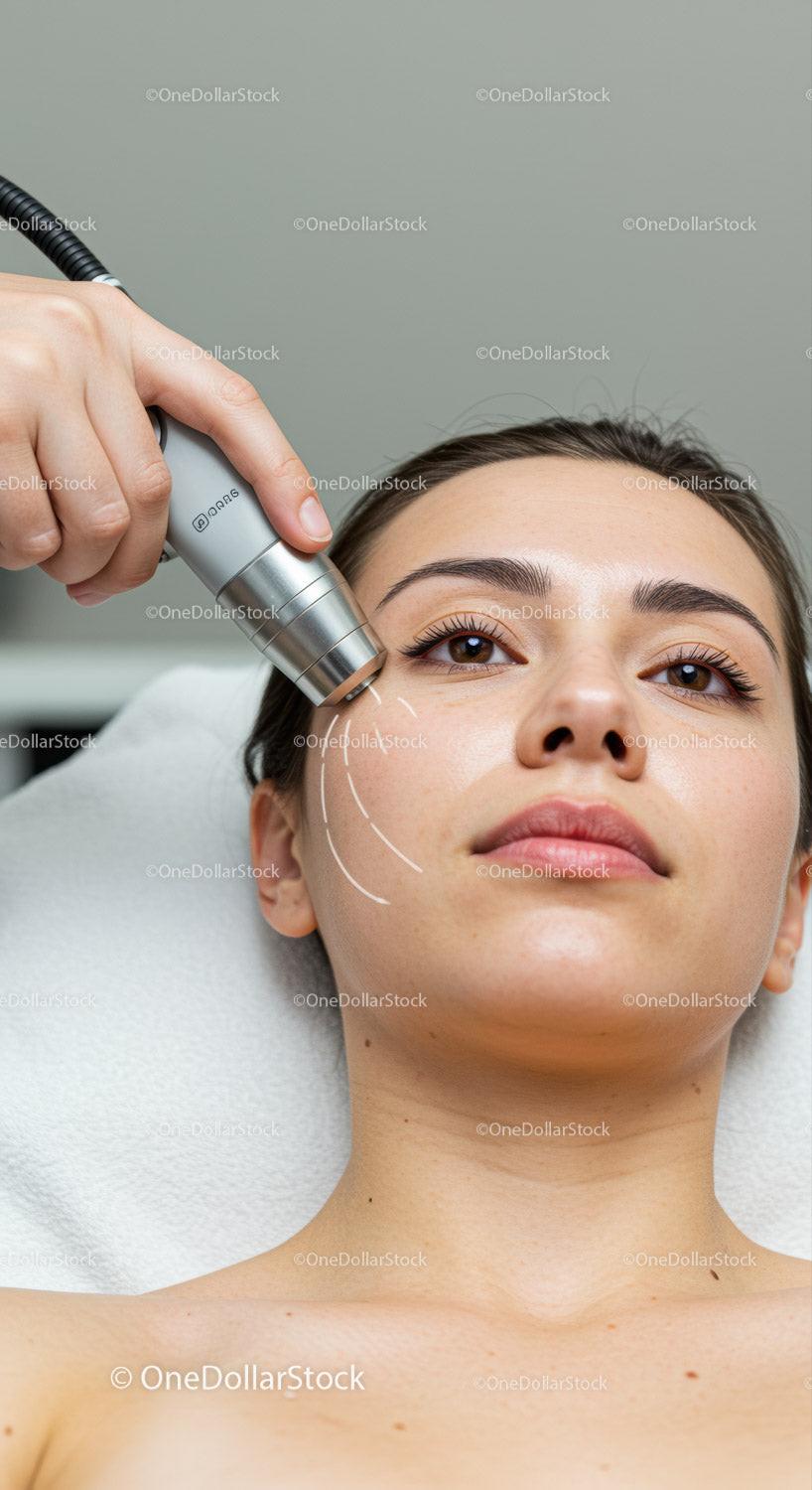 Professional Facial Skin Rejuvenation Treatment with Aesthetic Device