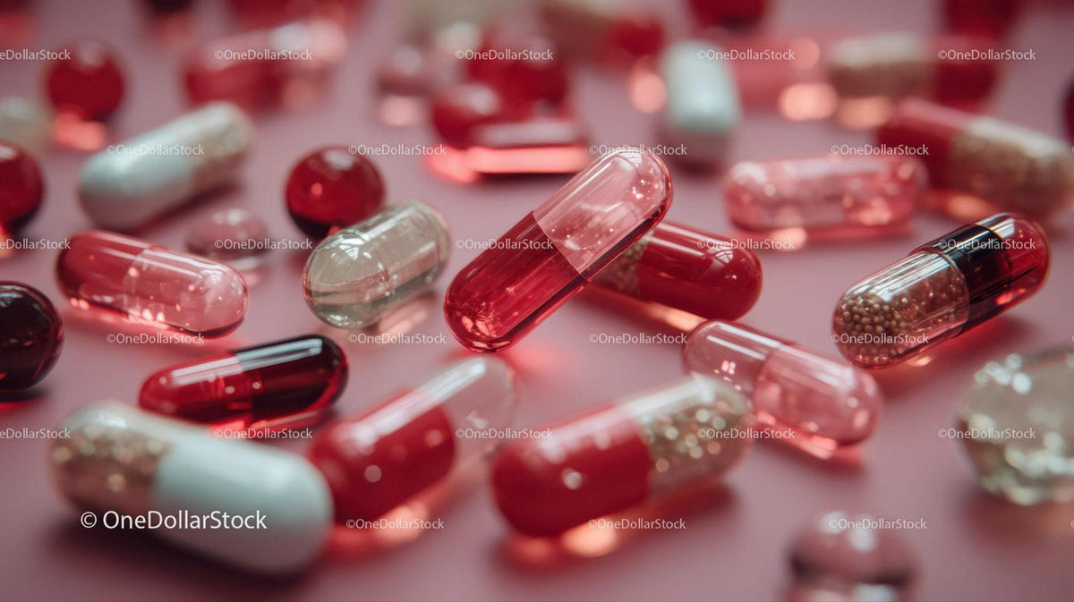 Colorful Capsules and Pills for Medical and Pharmaceutical Use