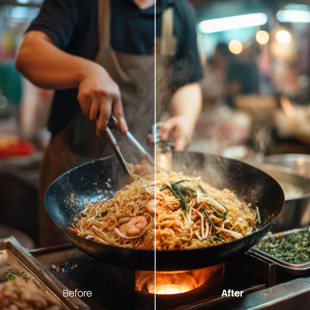 Moody Urban Food XMP presets color grading preview