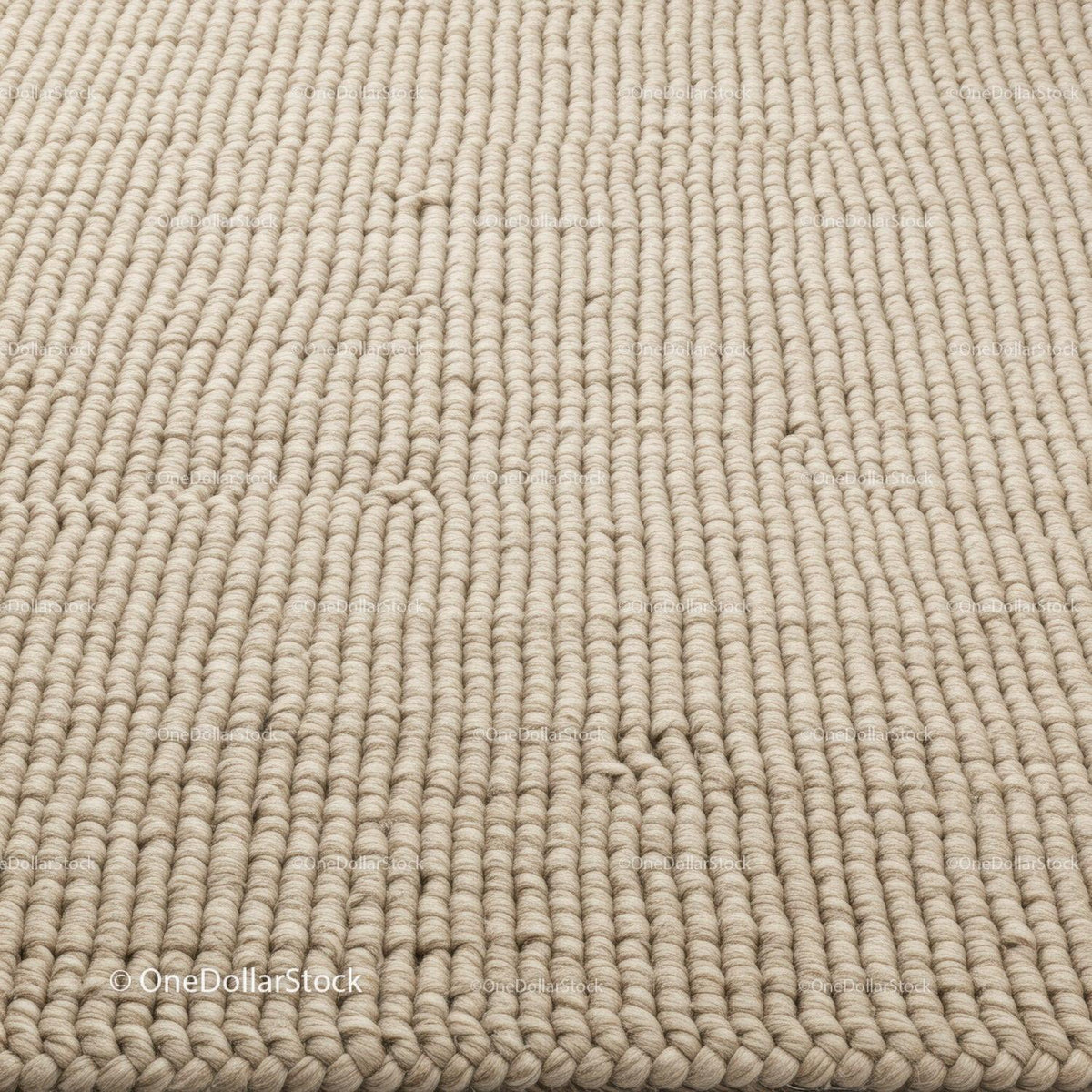 Beige Woven Rug with Natural Fiber Pattern for Cozy Interior Decoration