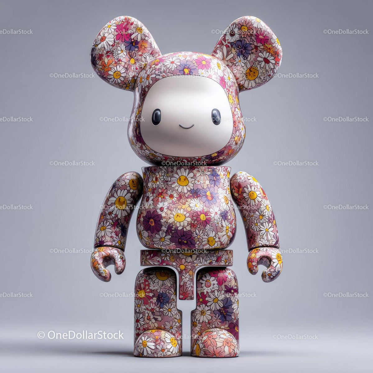 Cute Bunny Eared Robot Toy with Wheels for Kids and Play Stock Photo Bundle preview 36