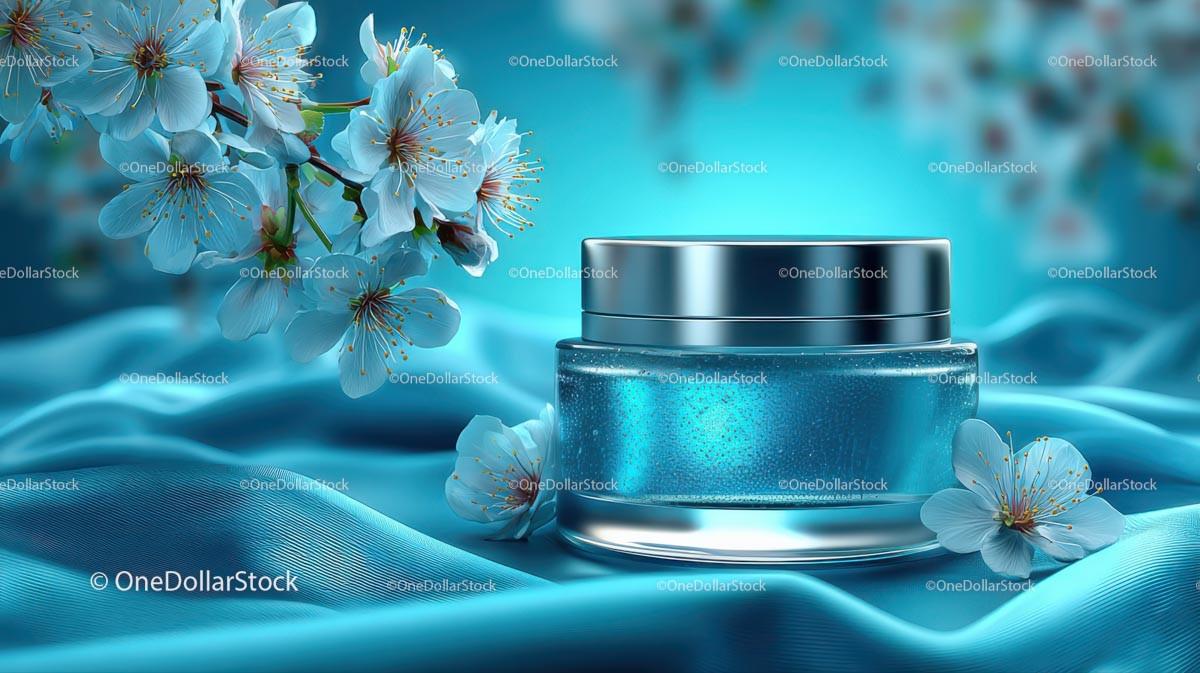 Refreshing Drink Surrounded by Delicate Cherry Blossoms JPG Mockup Image preview 10