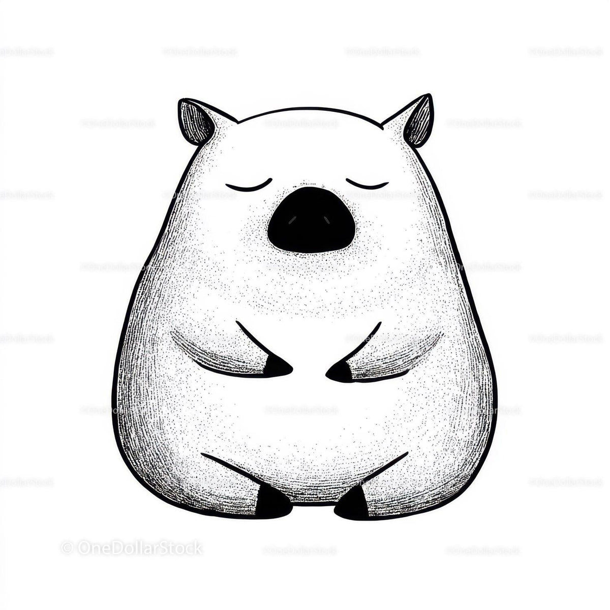 Black Pig Sculpture with Unique Textured Animal Art Stock Photo Bundle preview 17