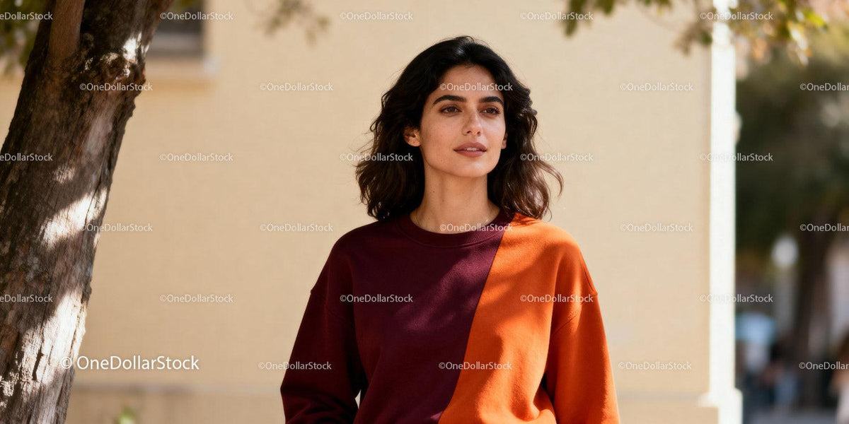 Thoughtful woman enjoying sunny autumn day outdoors