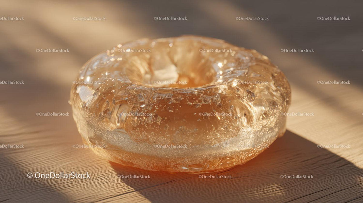 Luxurious Golden Glass Gemstone with Sparkling Glitter in Sunlight Stock Photo Bundle preview 11
