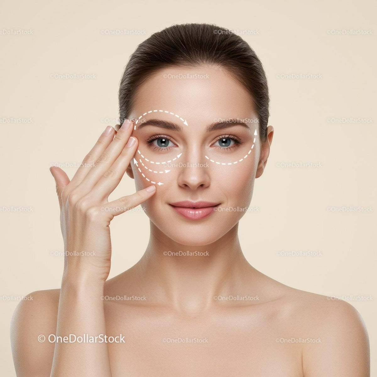 Close Up of Woman Applying Skincare Cream for Healthy Skin