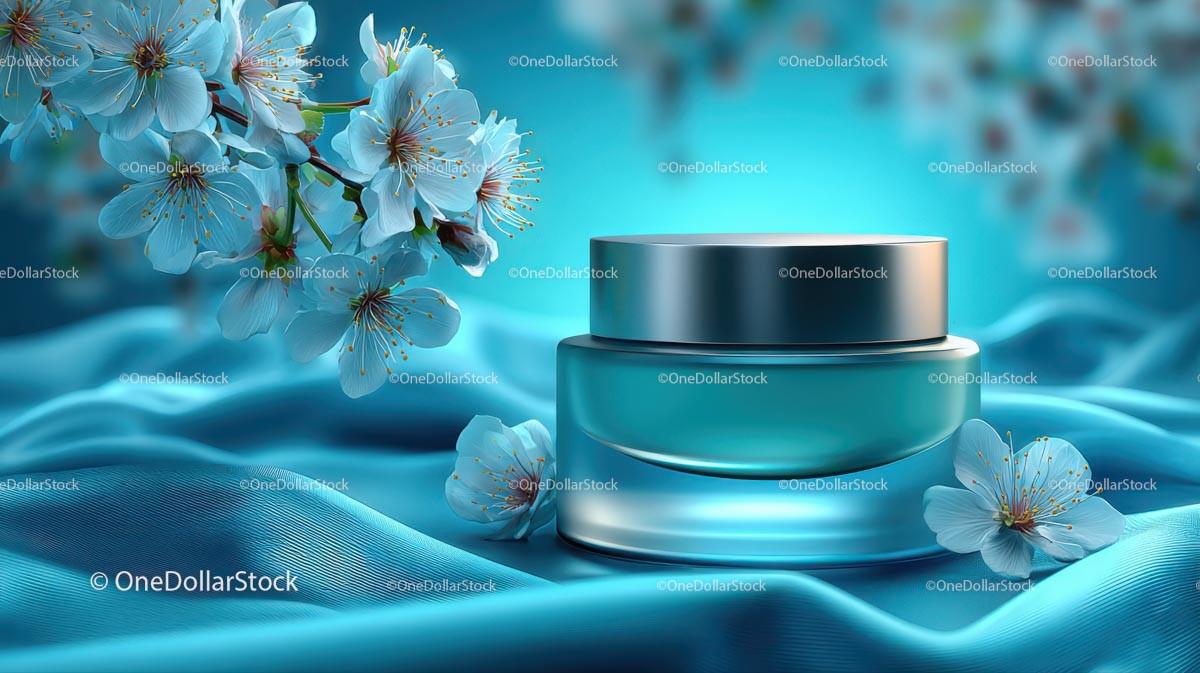 Refreshing Drink Surrounded by Delicate Cherry Blossoms JPG Mockup Image preview 29