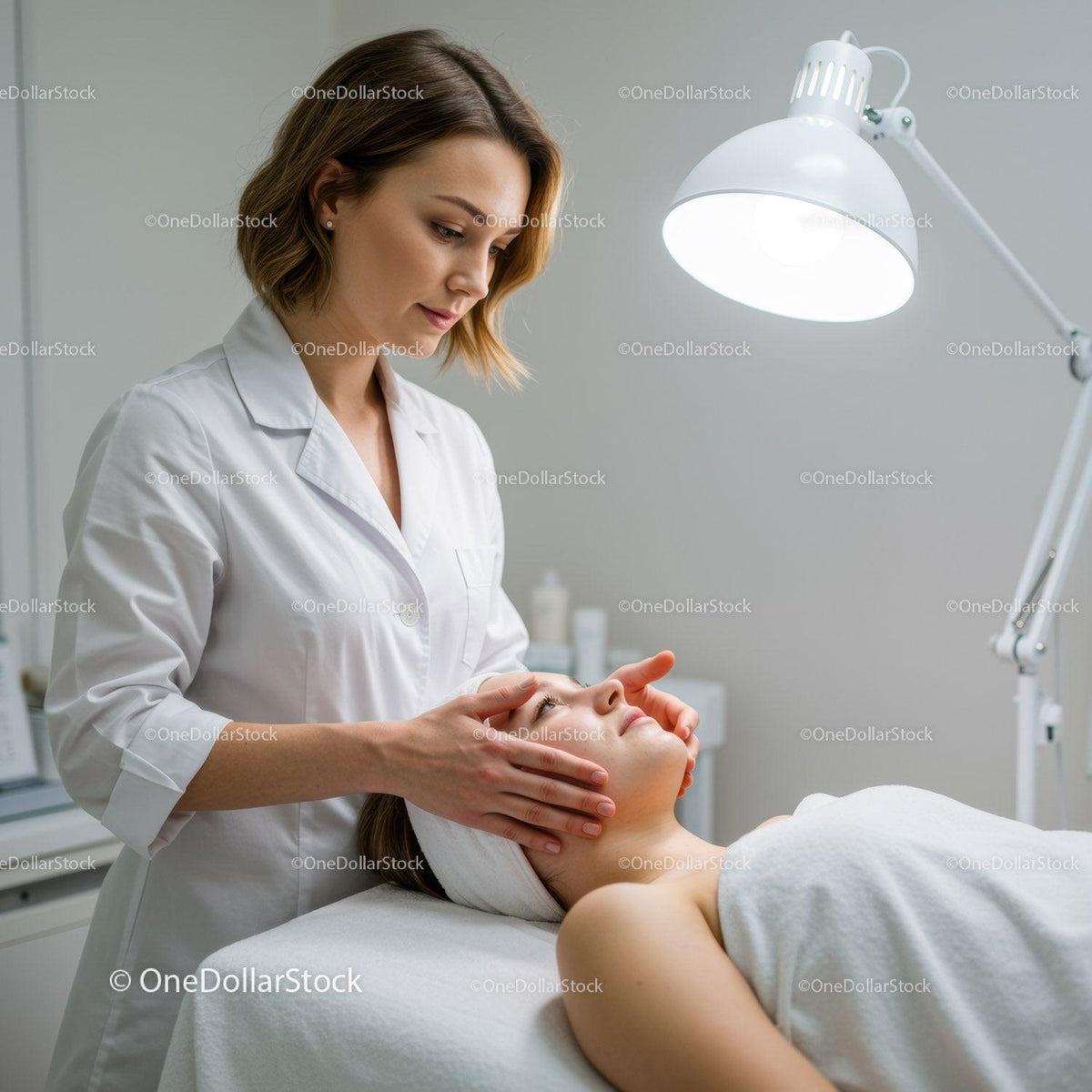 Professional Facial Treatment by Skincare Expert in Spa Environment