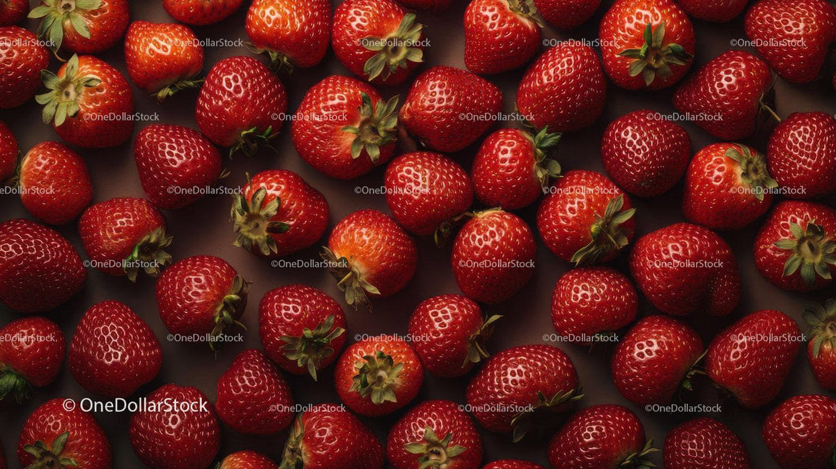 Fresh Red Strawberries for Healthy Snacking or Dessert