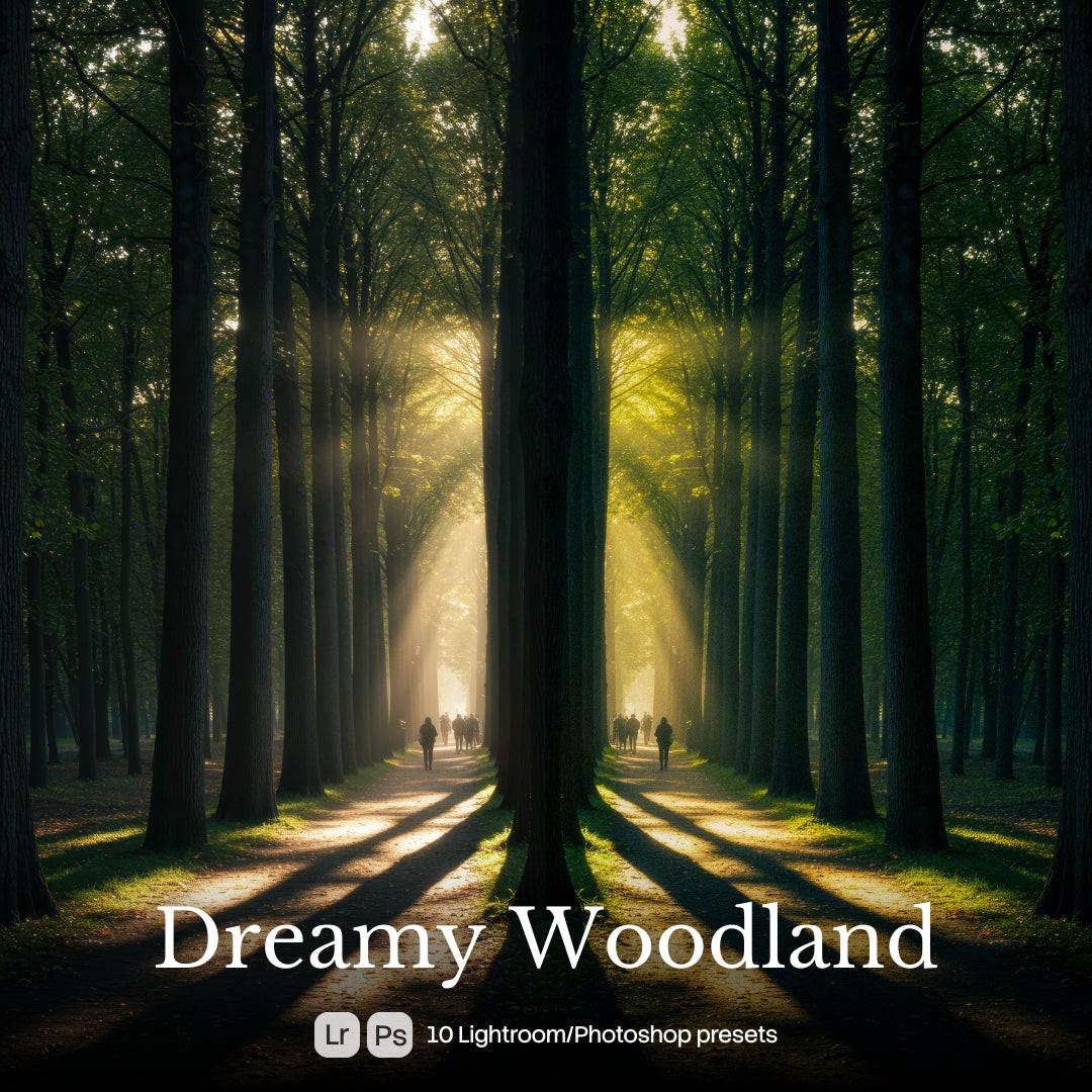 Dreamy Woodland Lightroom presets cover preview