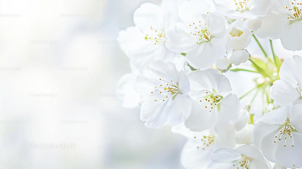 Delicate Cherry Blossoms in Full Bloom