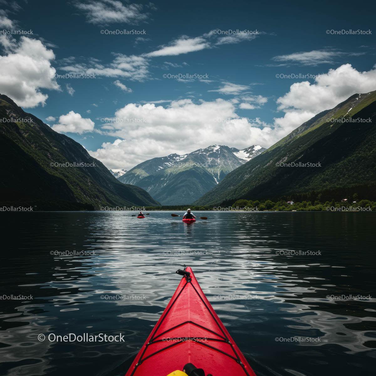 Kayaking Adventure in a Majestic Mountain Fjord