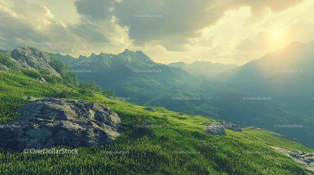 Breathtaking Mountain Landscape at Dawn