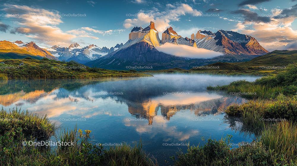 Majestic Torres del Paine Reflected in Pristine Lake