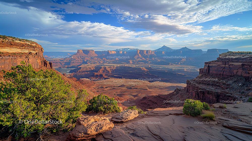 Majestic Canyon Vista Under Dramatic Sky