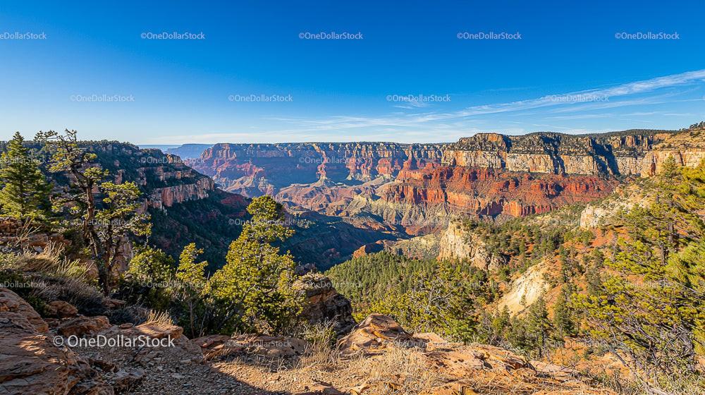 Breathtaking Grand Canyon Panorama with Red Rock Formations