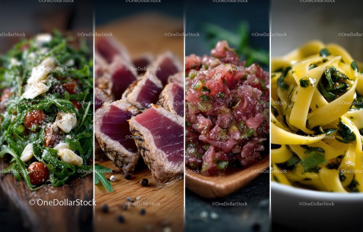 Gourmet Culinary Delights with Fresh Ingredients