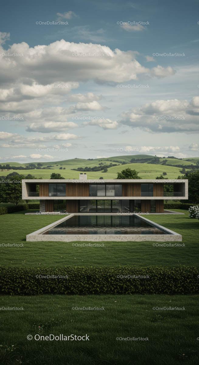Modern Countryside House with Pool and Scenic View
