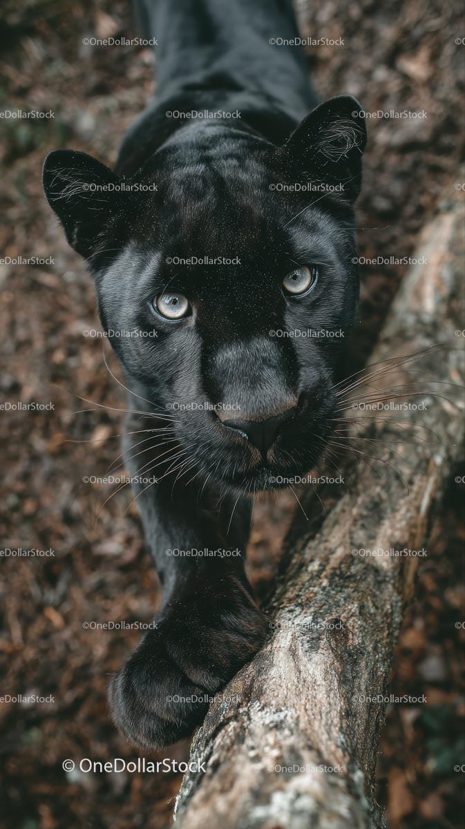 Majestic Black Panther in the Wild