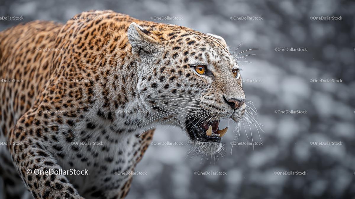 Fierce Leopard in Natural Habitat