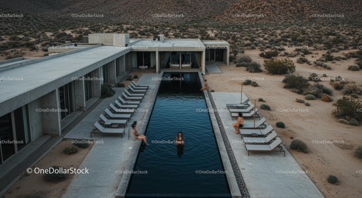 Modern Desert Retreat with Luxury Pool Oasis