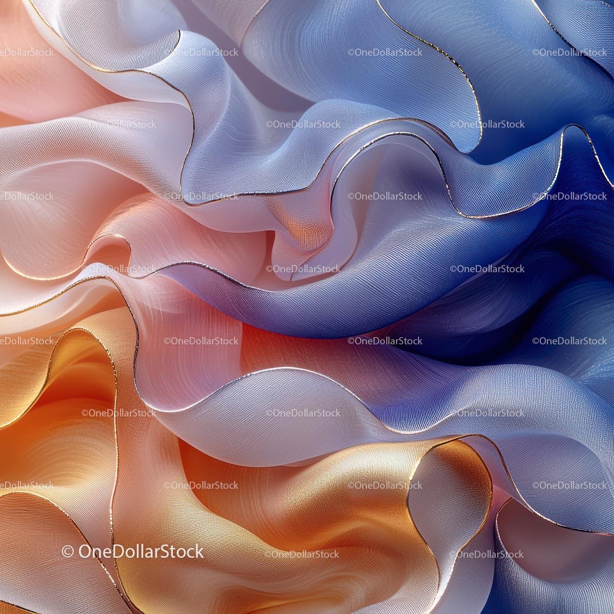 Elegant Flowing Silk with Vibrant Colors