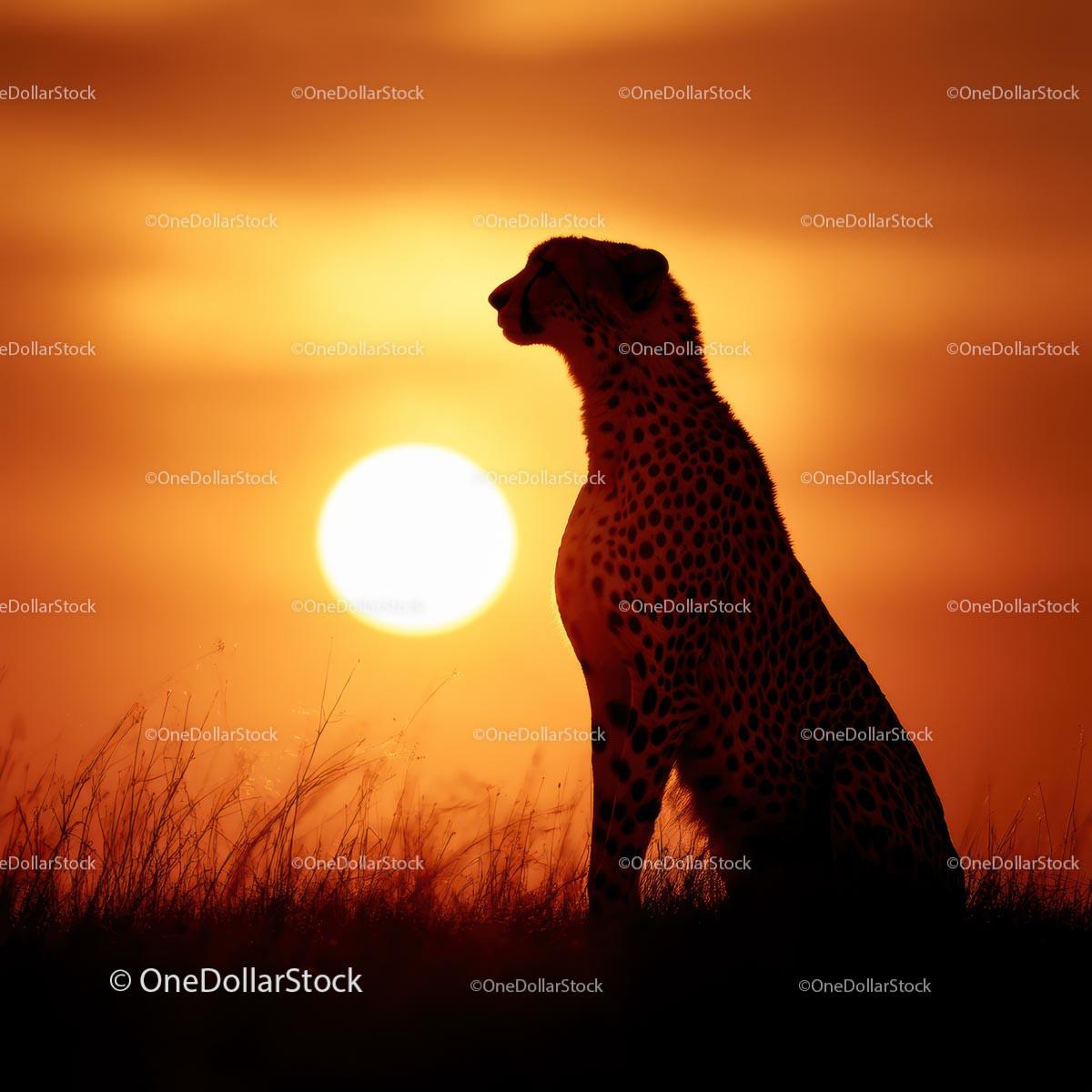 Stunning Wildlife and Pet Collection: Macro Bees, Safari Silhouettes & Playful Pets Stock Photo Bundle preview 9