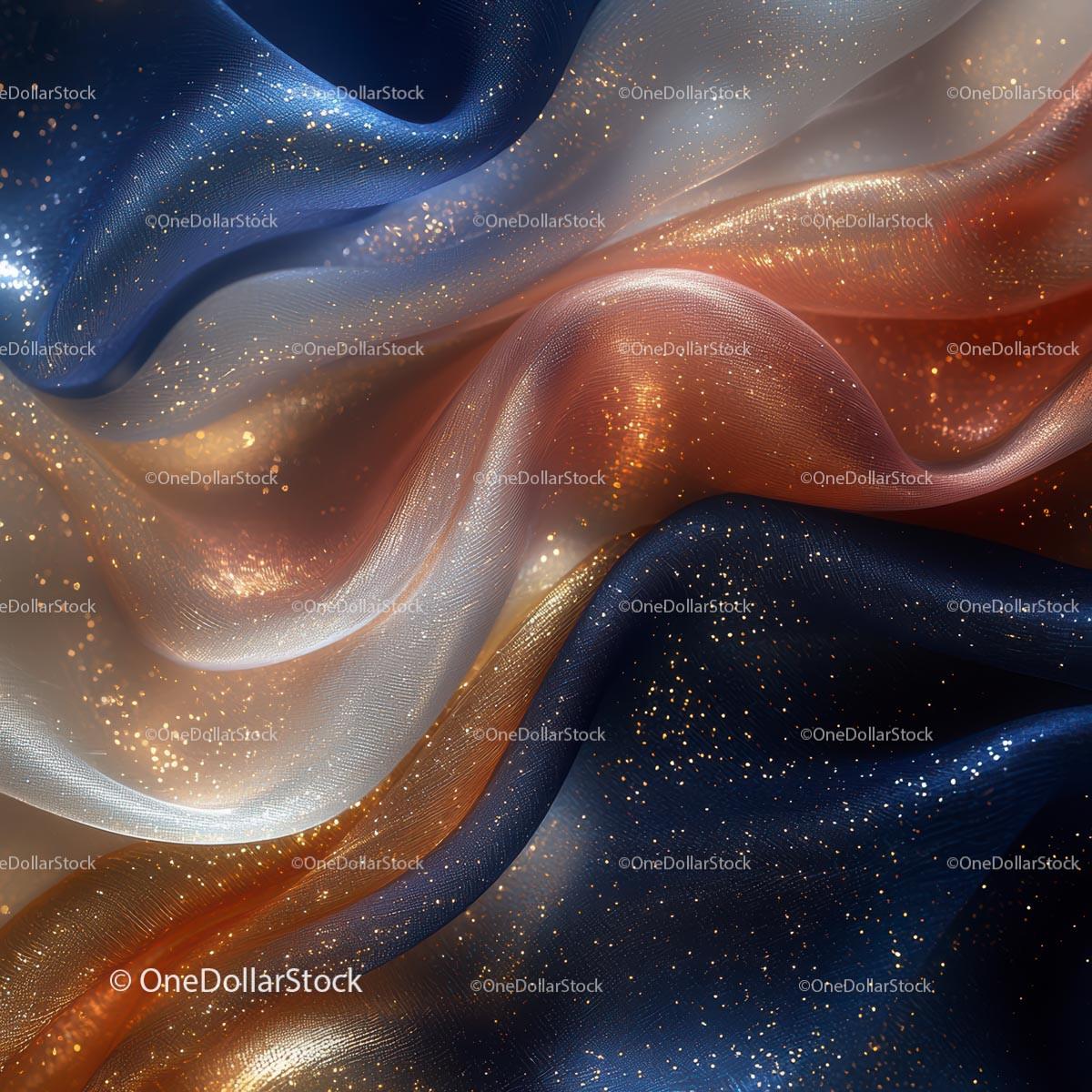 Elegant Flowing Fabric with Sparkling Textures