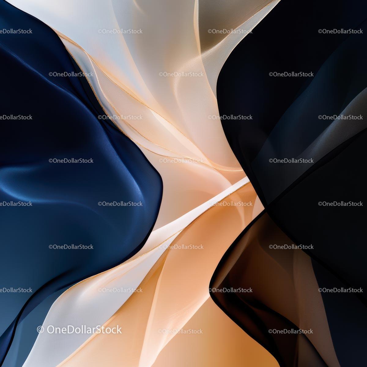Abstract Fluid Wave Pattern with Gradient Colors