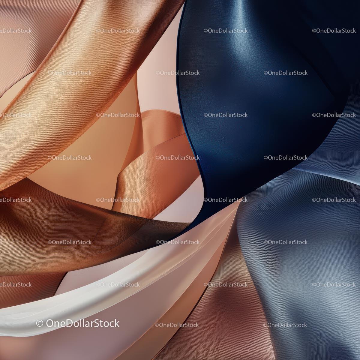 Abstract Flowing Fabrics in Elegant Dynamic Design