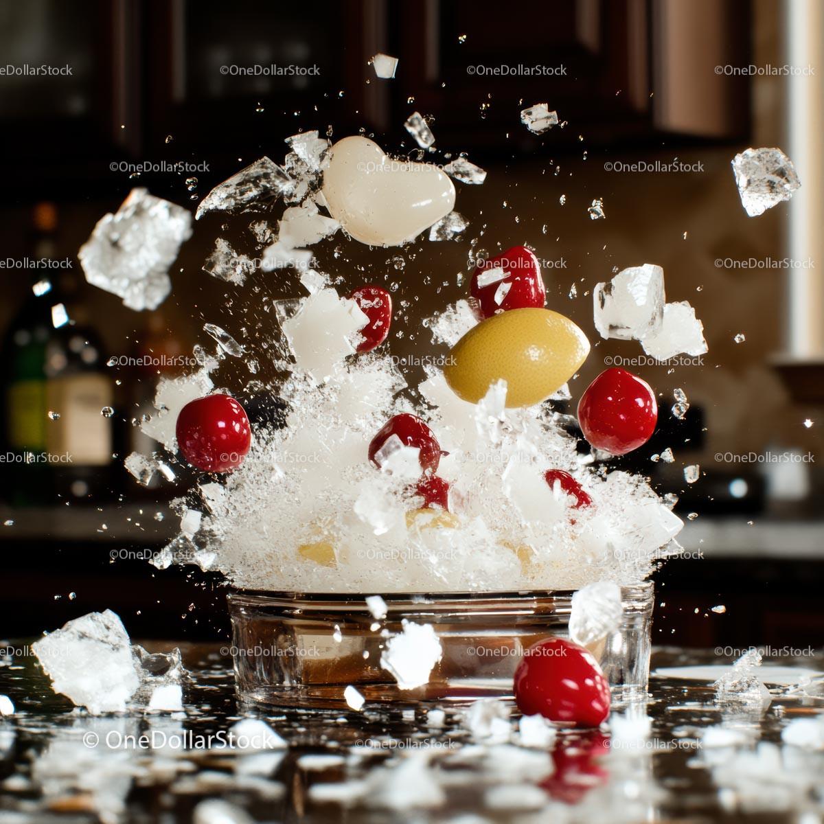 Frozen Ingredients Burst with Freshness in Kitchen