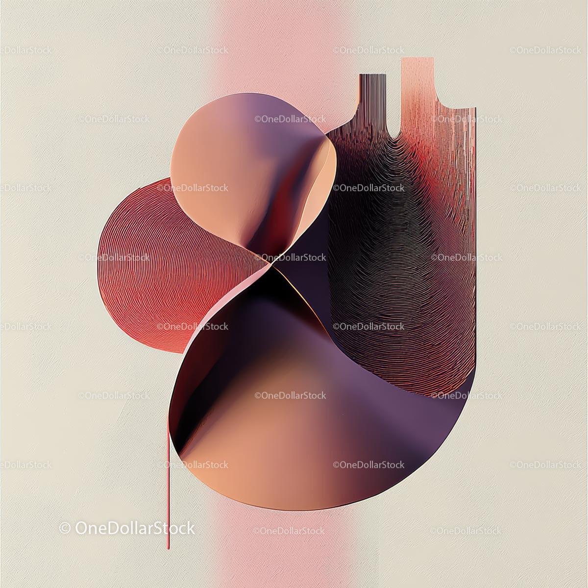 Modern Abstract Geometric Design with Rich Textures