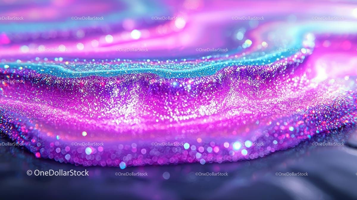 Sparkling Pink and Blue Glittering Surface