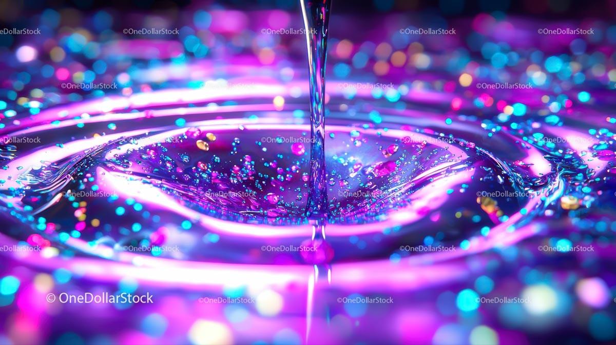 Vibrant Abstract Splash with Dynamic Fluid Motion