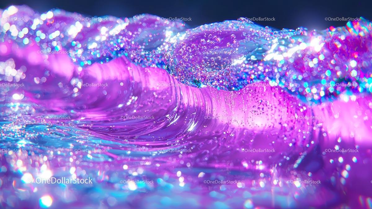 Vibrant Abstract Bubbles with Pink and Blue Tones