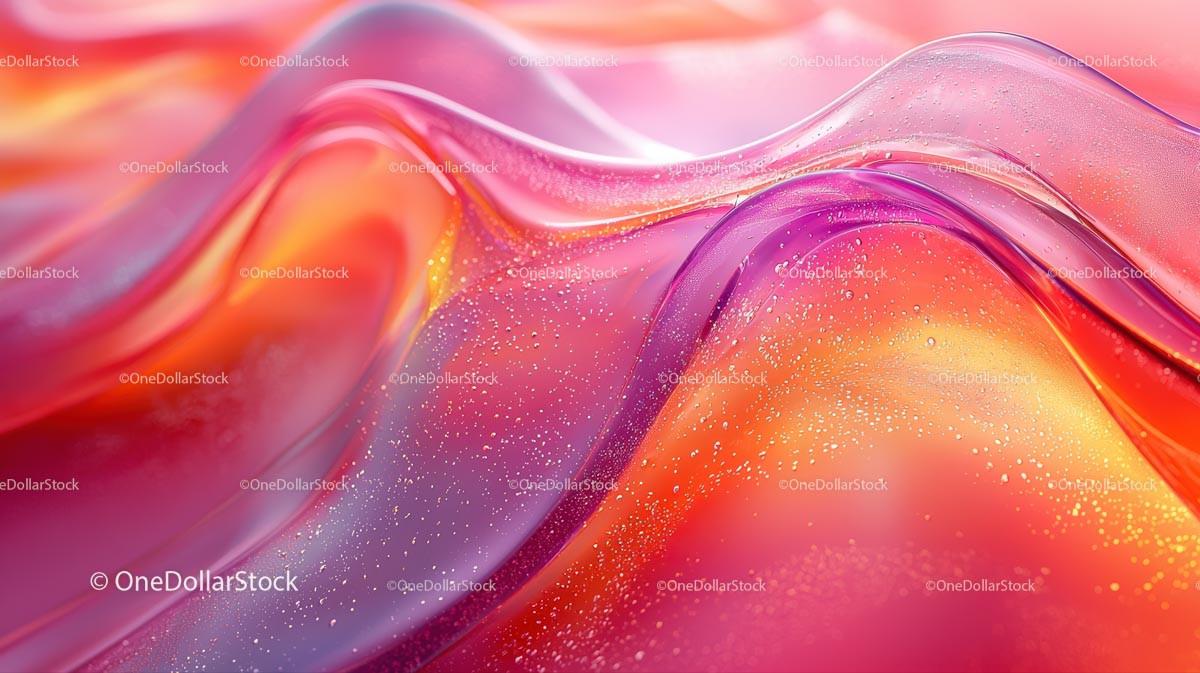 Vibrant Abstract Waves with Dynamic Color Gradients