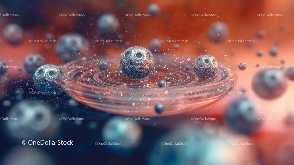 Futuristic Cosmic Orbs Floating in Space