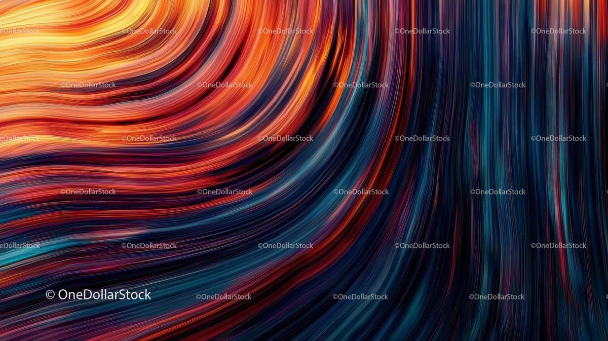 Vibrant Abstract Swirling Pattern with Dynamic Colors