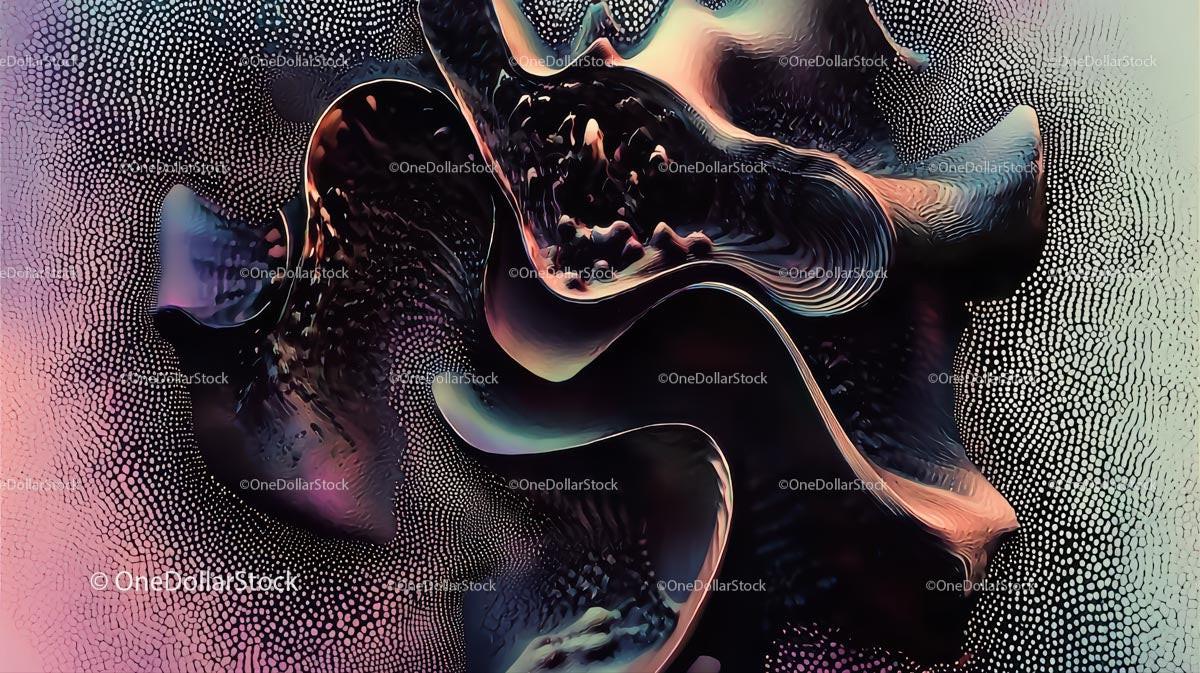 Vibrant Abstract Waves in Dynamic Digital Art