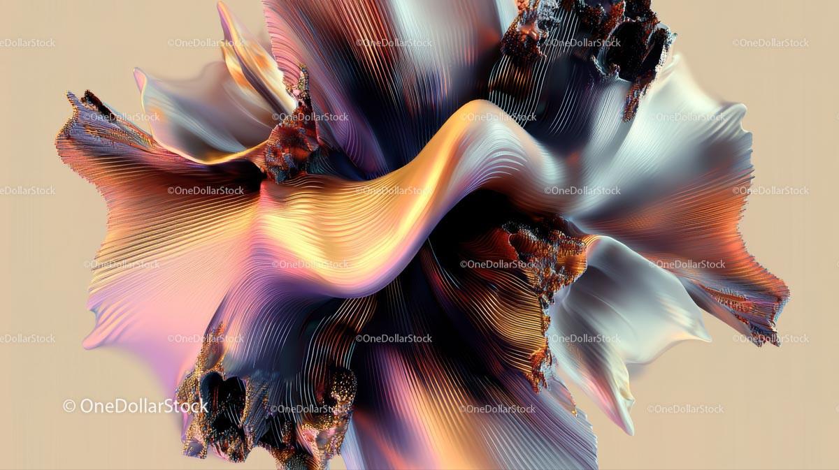 Abstract Fluid Dynamics with Vibrant Color Waves