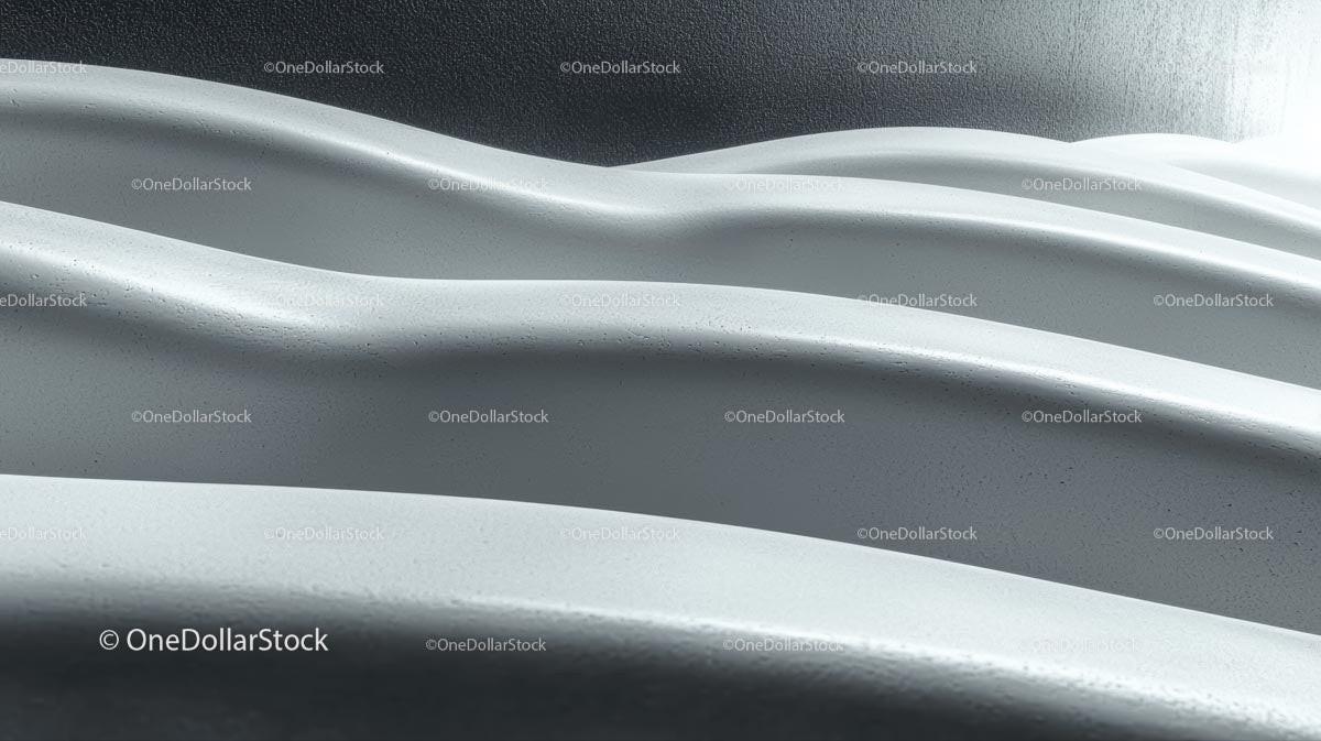 Abstract Minimalist Wave Patterns in Metallic Texture