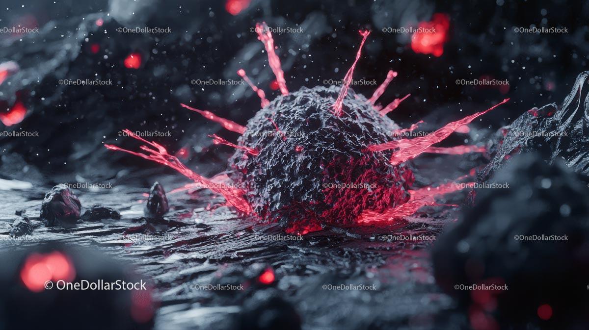 Explosive Volcanic Eruption with Glowing Lava