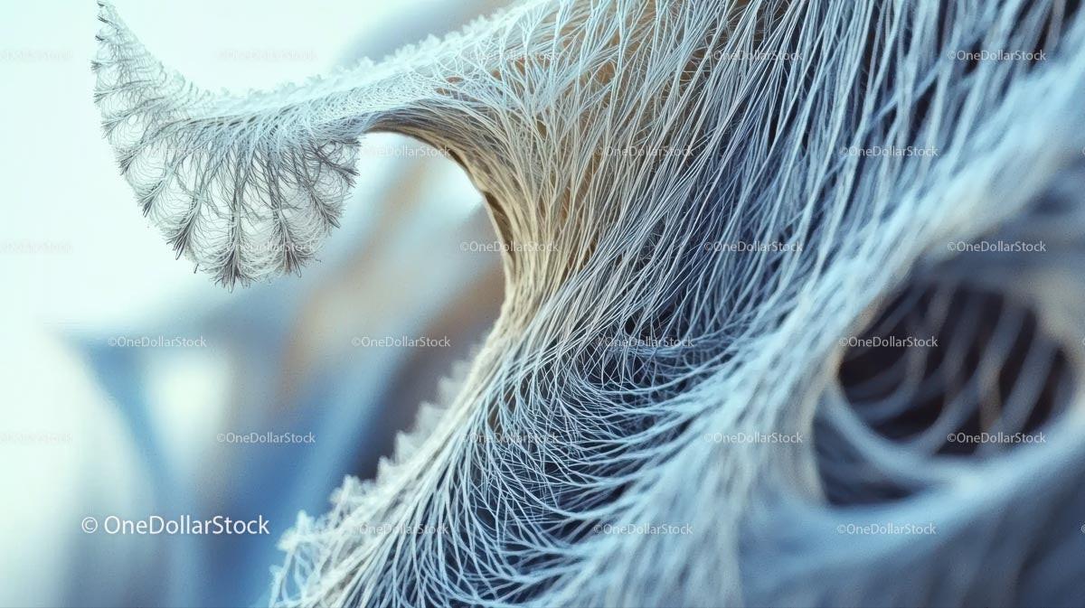 Intricate Abstract Pattern of Delicate Fibers