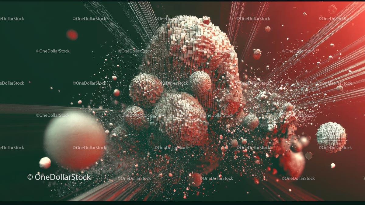 Dynamic 3D Voxel Explosion with Geometric Particles