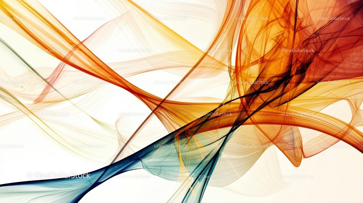 Colorful Abstract Waves in Dynamic Motion