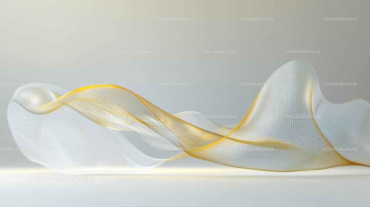 Abstract Flowing Lines with Elegant Mesh Pattern