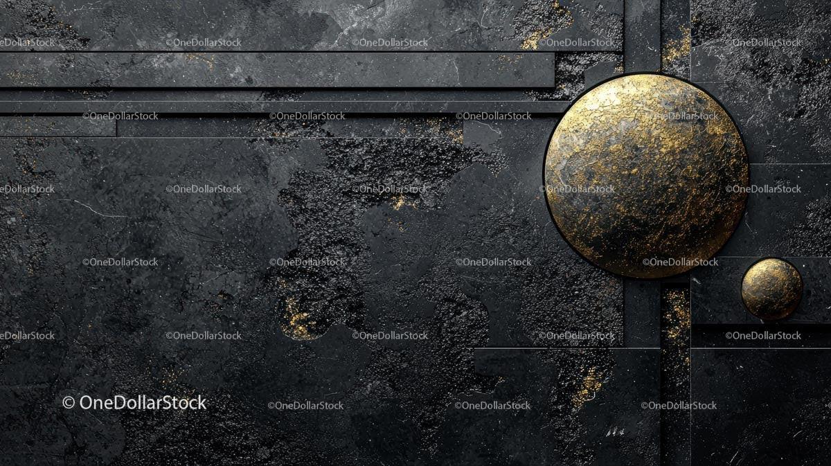 Black and Gold Abstract Textured Background